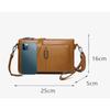New crossbody soft leather multi-layer large-capacity shoulder small square bag