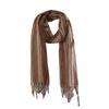 Spring And Summer Thin Men'S Cotton And Linen Striped Scarf, Trendy With Handsome Casual Business Scarf, Long Dual-Purpose