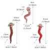 3pcs Adorable Earthworm Family with Straw Hats Resin Miniature Landscape Statues Garden Decoration Flower Pots Outdoor Ornaments