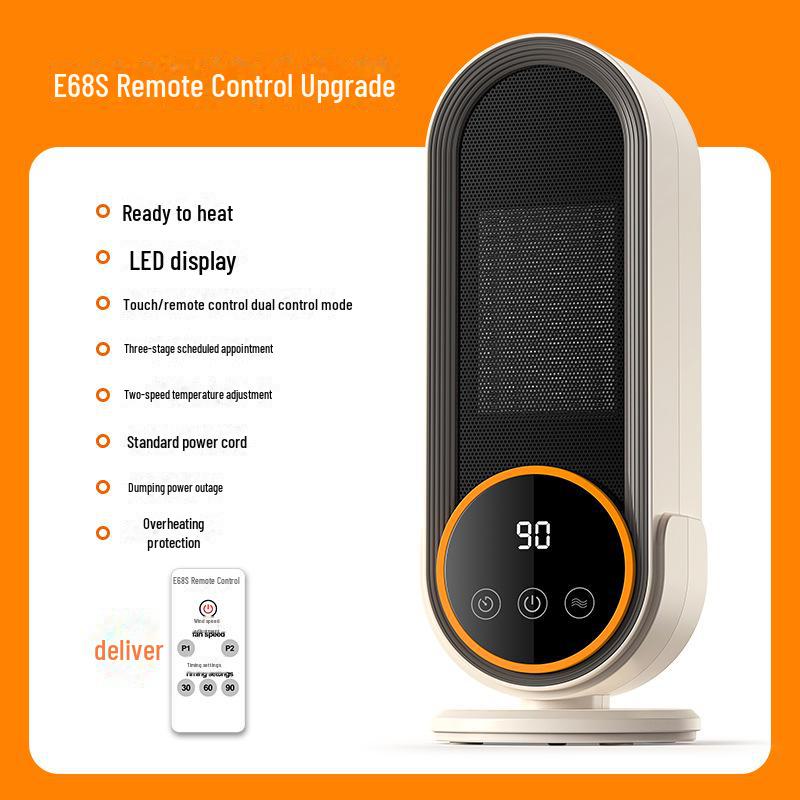 

Умный керамический настольный обогреватель: Компактный электрический нагреватель PTC для дома UK Plug (In Stock)