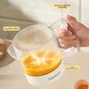 Clear Scale Egg Mixing Cup Semi-Automatic Kitchen Stirring Bottle Egg Beating Cup  Baking Tool