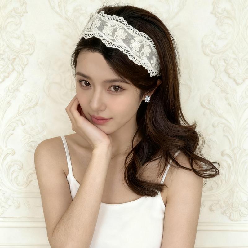 Korean Dongdaemun Lace Retro Headband - Versatile, Simple, French Influencer Style