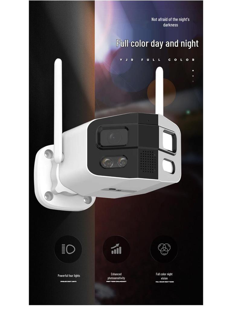 TUYA Graffiti WiFi HD Panoramic Outdoor Bullet Camera - Waterproof, Wide-Angle, Mobile Remote Access