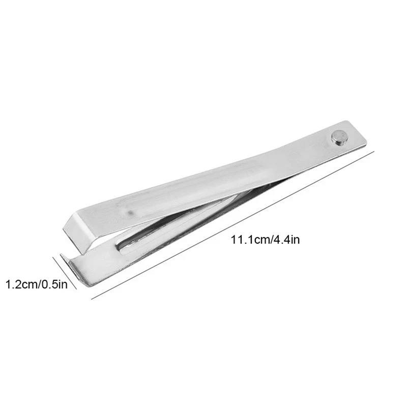 Stainless Steel Garlic Peeler Fish Bone Tweezers Clamp Chicken Feather Remover Tongs Pick-Up Utensils Salmon Seafood Tweezers