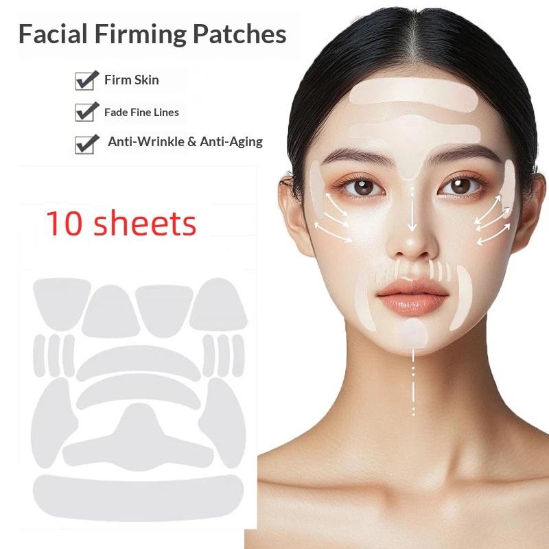 160Pcs Pe Material Forehead Smile Patterns Transparent Skin-Friendly Anti-Wrinkle Sticker Invisible Nasolabial Folding Patches