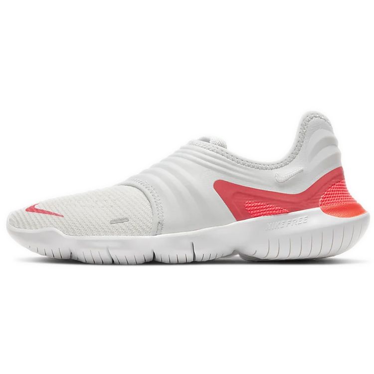 Nike Free RN 3.0 Barefoot Feel Cushioning Non-Slip Low-Top Casual Running Shoes Women sneaker White Red AQ5708-009
