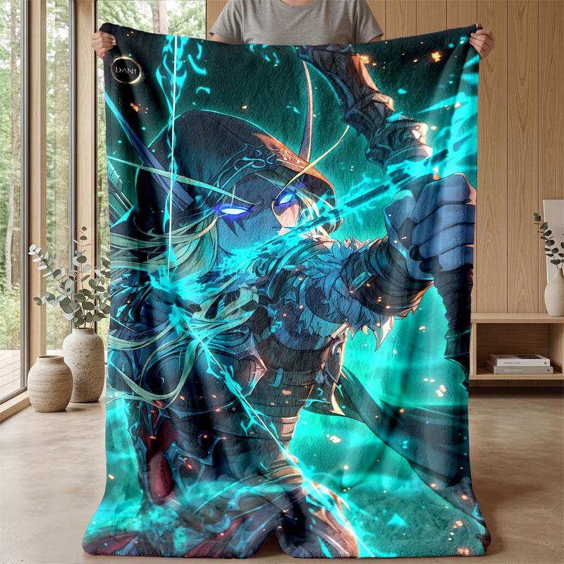 Soft Flannel Blanket Lightweight Cozy Bedroom Living Room CoverWorld of Warcraft