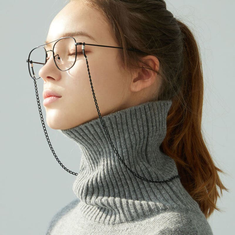 oart Glasses chain / Mask strap BLACK Chain glasses strap mask strap