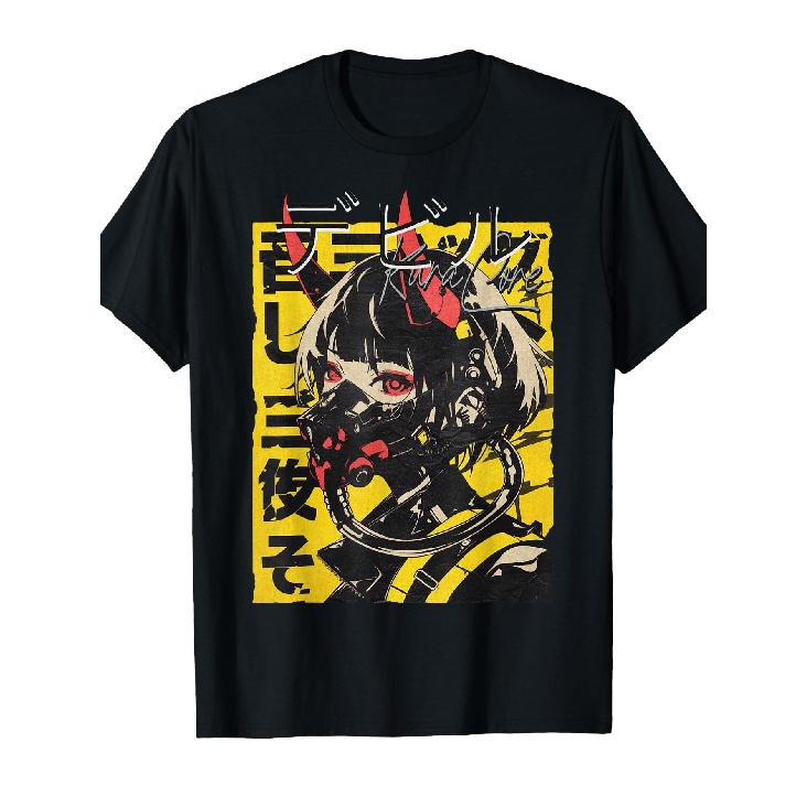 [Cyberpunk Y2K] Cyberpunk Y2K T-Shirt | Japan Streetwear Retro Manga Anime Techwear