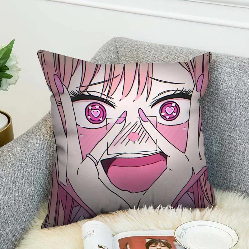Kissenbezüge Kitagawa Marin Paar Kissen Kissenbezüge 50x50 Dekokissen für Sofa Autodekoration Kissenbezug Luxus Anime