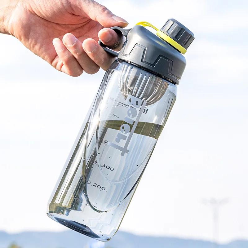 1000ml Water Bottle Outdoor Sport Fitness Water Cup Straigh Drinking Water Bottles Student Portable Drink Cups