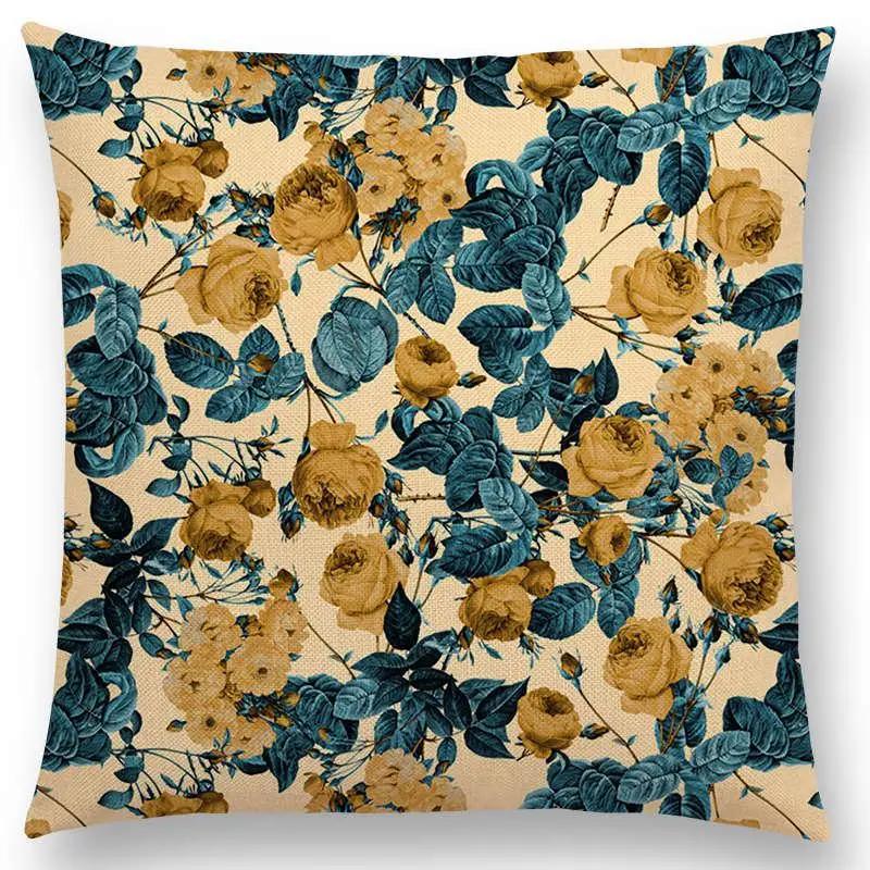 Latest Exotic Garden Summer Natural Flowers Leaf Botanical Tropical Jungle Cushion Cover Car Home Decor Sofa Throw Pillow Case