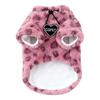 Soft Plush Cats Sweater Leopards Pattern Pet Outfit for Gentle Wear and Winter Warmth Protecting