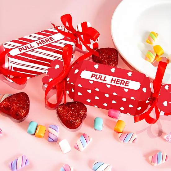 Christmas Surprise Money Pull Pouch Candy Shape Pull Out Money Gift Holder for Kids Adults