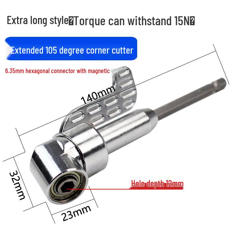 90° Hochdrehmoment Flexwellen-Adapter für Bohrmaschine & Schraubendreher