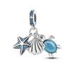 Treasure Box Marine Octopus Crab Pirate Beads Charms 925 Silver Fit Bracelet Women Accessories Jewelry Diy Gift