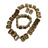Zircon Necklace Square Diamond Frozen Neck Chain Light Luxury Premium Tide Detachable Adjustment Set