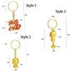 Blessing Metal Snake Year Keychain Reusable Exquisite Spring Festival Pendant Hanging Creative Bag Pendant Car