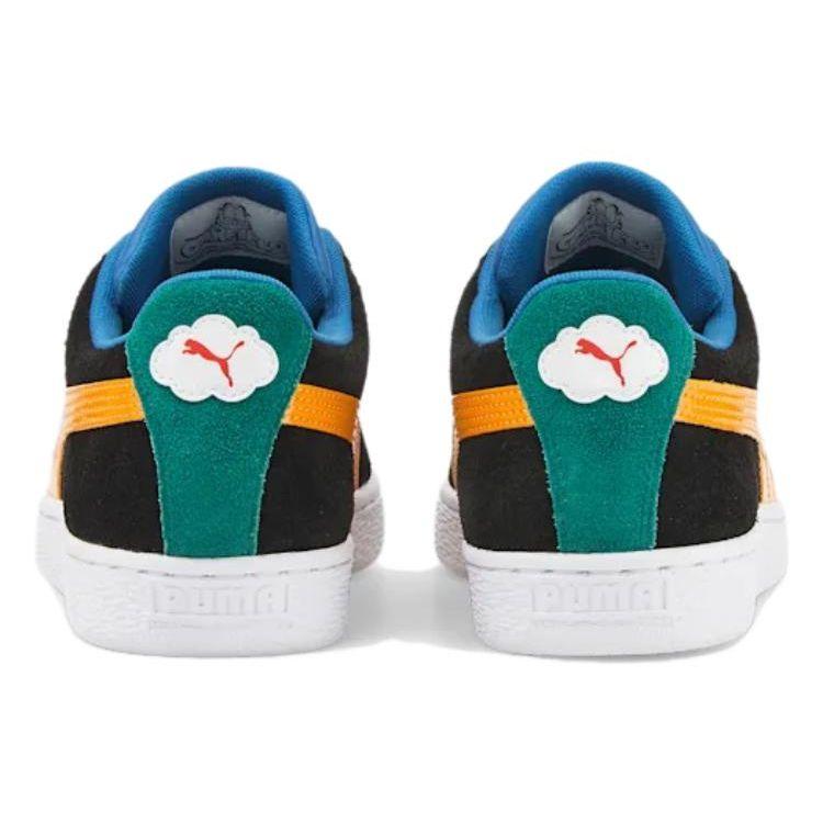 Puma Garfield x Suede Unisex Dark Cheddar Celandine Vallarta Blue 384182-01