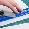 Hand Protective Ruler Nonslip Ruler Wood Cutting Straight Ruler Woodworking Tool