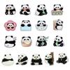 Cute Flower Panda Brooch Panda Animal Badge Lapel Acrylic Panda Pin  Party