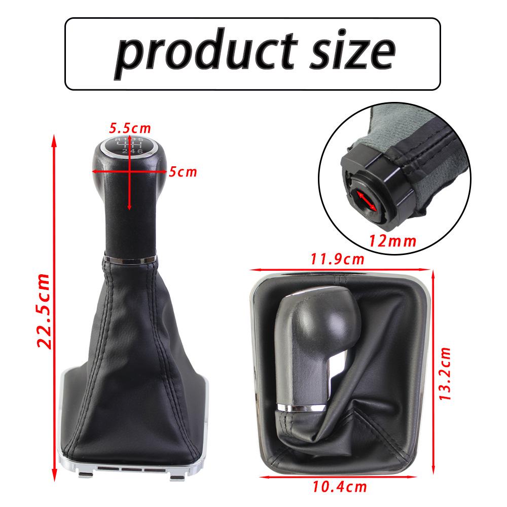 Opel Zafira B Black Line Pomo de Palanca de Cambios de 6/5 Velocidades con Funda Antipolvo