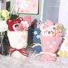 Valentine's Day Plush Flower Bouquet Bear Plush Doll Bouquet Cartoon Figure Doll Anime Plush Toys