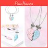 Trendy Geometric Alloy Necklace Set For Best Friends Shiny Heart Pendant