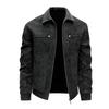 New Men's Leather Jacket Autumn and Winter Large Size Jacket Leather Jacket Men's Business Lapel Suede Leather Jacket Men's