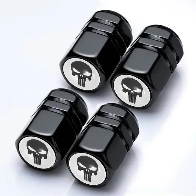 4Pcs Tire Valve Stem Caps, Universal Car Wheel Air Valve Dust Proof Covers for Cars, Trucks, SUVs, Bikes and Motorcycles Amagi