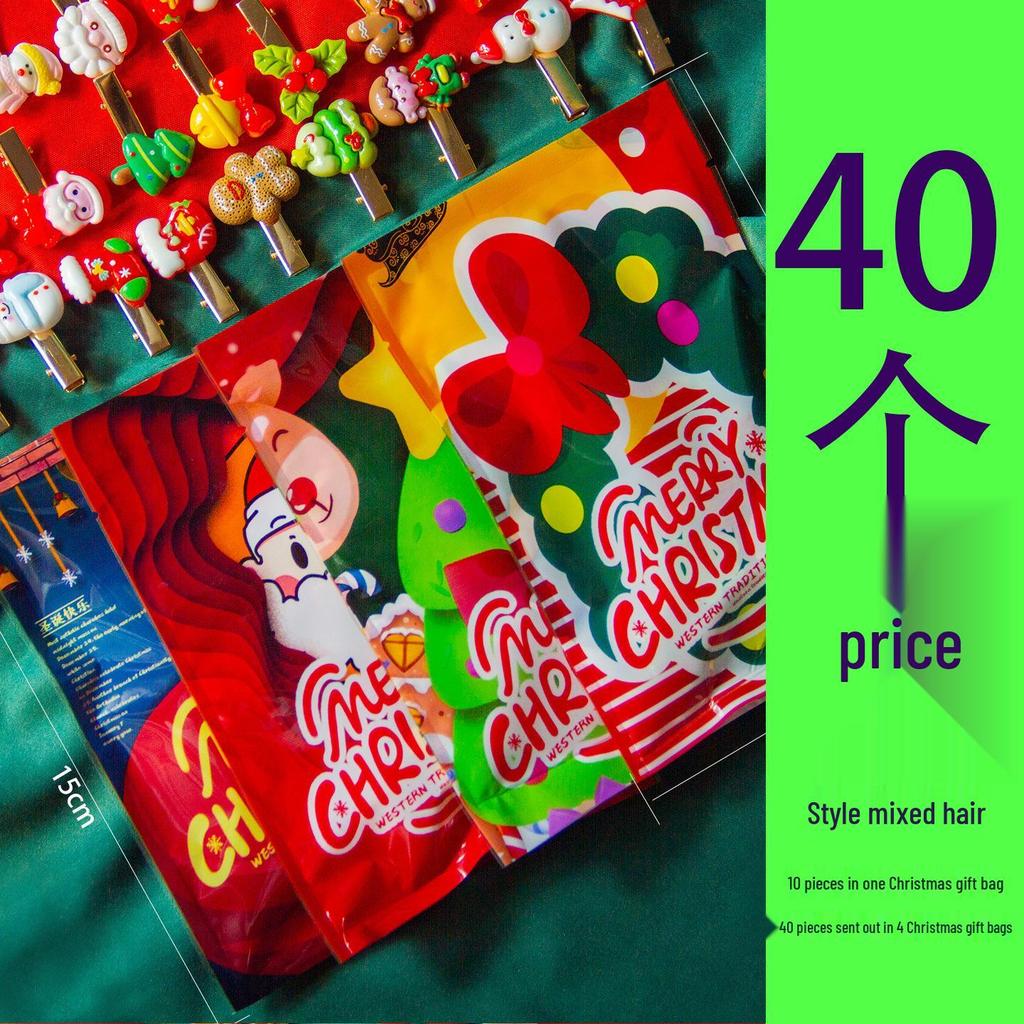 Festive Hair Clips: New Year, Christmas, Mid-Autumn, National Day Gifts for Kindergarten Activities & Whole Class Blind Bags