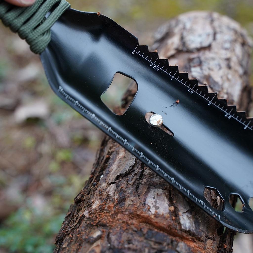 Multipurpose Camping Shovel Aluminum Alloy Small Survival Multitool Shovel for Outdoor Hiking