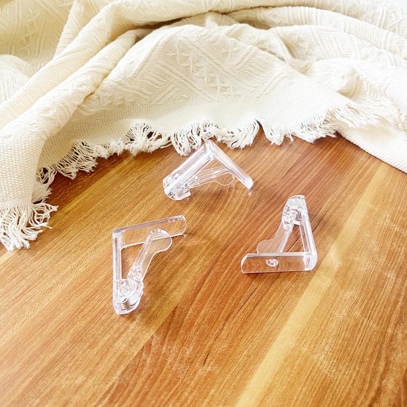10Pcs Transparent Plastic Tablecloth Clips Non-slip Securing Holder Decorative Leaf Tablecloth Clamp Holder Table Cover Clamps