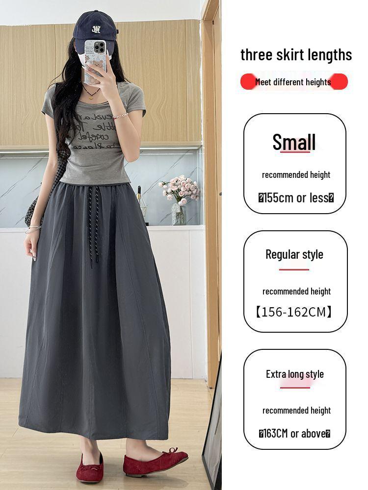 Vintage A-Line Midi Skirt for Women - Spring/Summer 2025