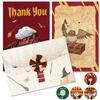 12pcs Magic Wizard Thank You Cards with 12pcs Envelope for Party Supplies