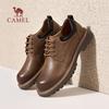 Camel Men's Retro Leather Low-Top Work Shoes