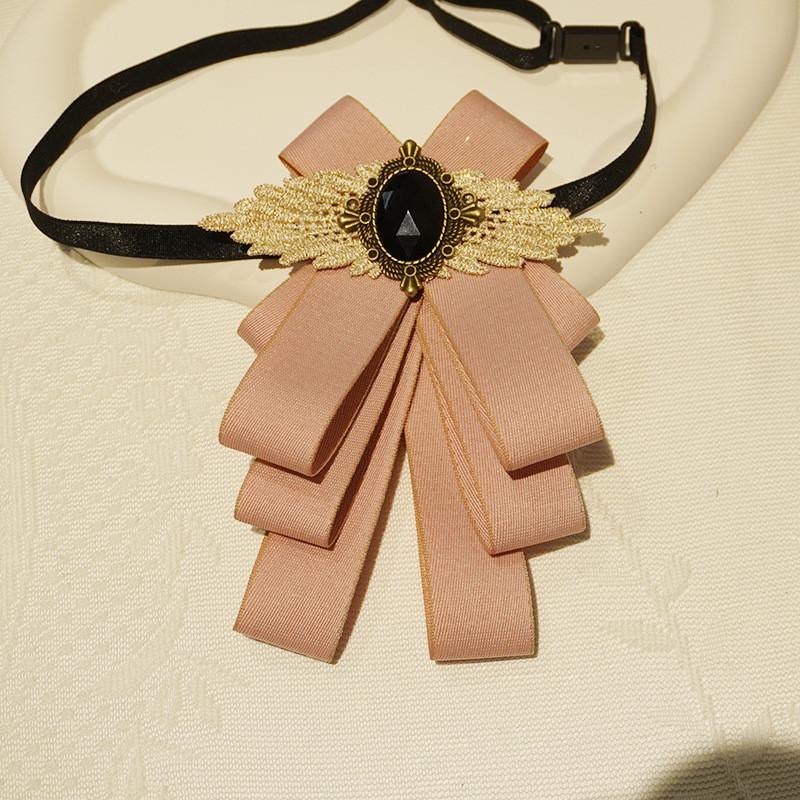 Solid Color Butterfly Tie With Rhinestone Decor And Polyester Fabric For Formal Events And Weddings