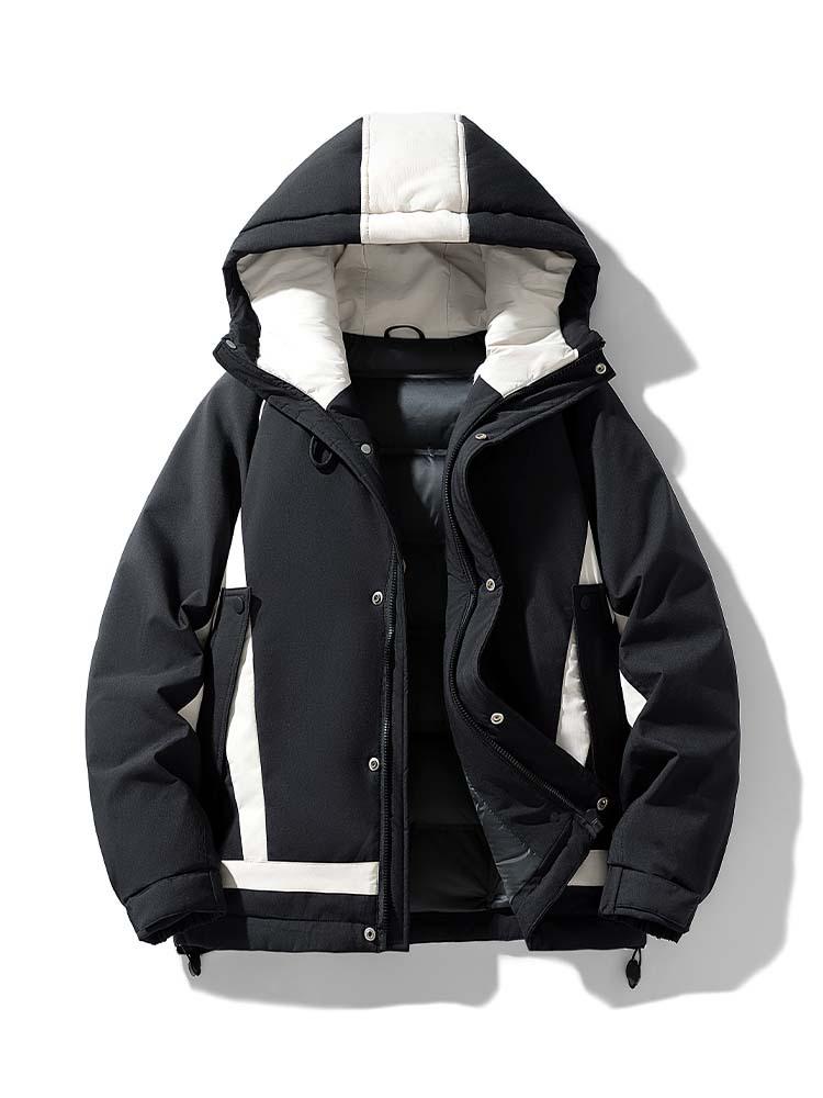 Men's 2025 Warm Hooded Down Jacket - Loose Fit Winter Top