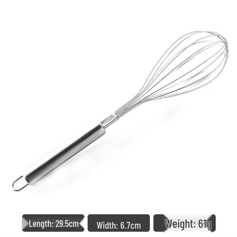 304 Stainless Steel Thickened Whisk & Hand Mixer for Dough/Eggs