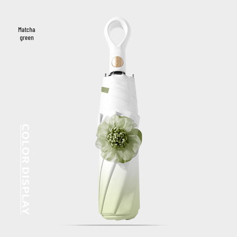 Автоматический складной зонт от солнца и дождя с градиентным рисунком