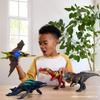 Mattel Jurassic World Light-Up and Roaring Ceratosaurus Dinosaur Figure for Kids - Approx. 31cm Long - Ages 4 and Up - Gray - JKL77