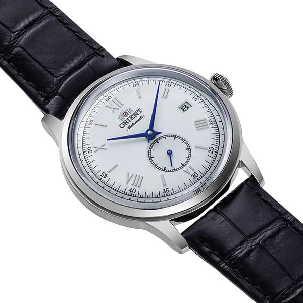 Orient Men's TRN-AP0104S (Classic Bambino Men's Leather) Round Watch Black Stainless Steel