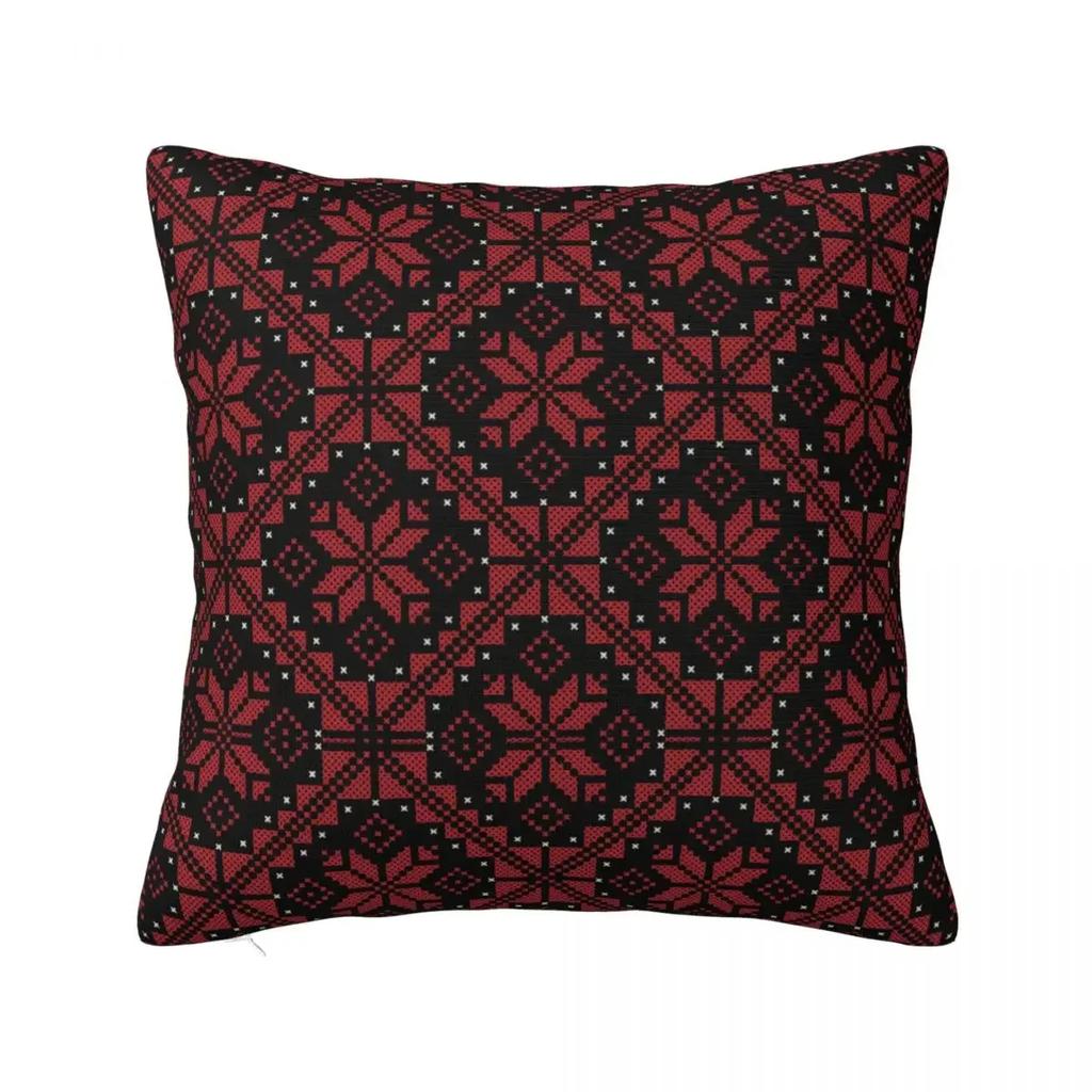Palestinian Jordanian Tatreez Pillow Case Palestine Cushion Cover Novelty Zipper Decor Pillowcase for Home _as the picture shows,