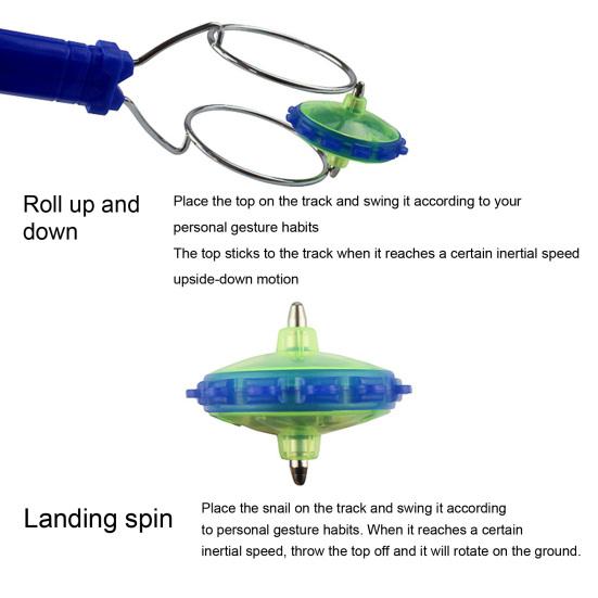 Spinning Toy with Wheel Handle Colored LED Light Spin Freedom Funny Interactive Novelty Toys Magnetic Gyro Wheel Hand Spinner Children Birthday Gift