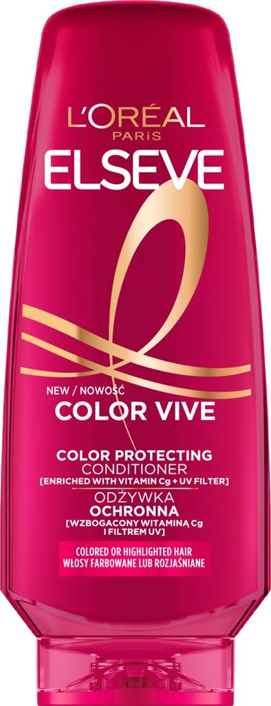 Loreal Elseve Color Vive Protective Conditioner with UV Filter and Red Peony Extract - Colored or Highlighted Hair 200ml