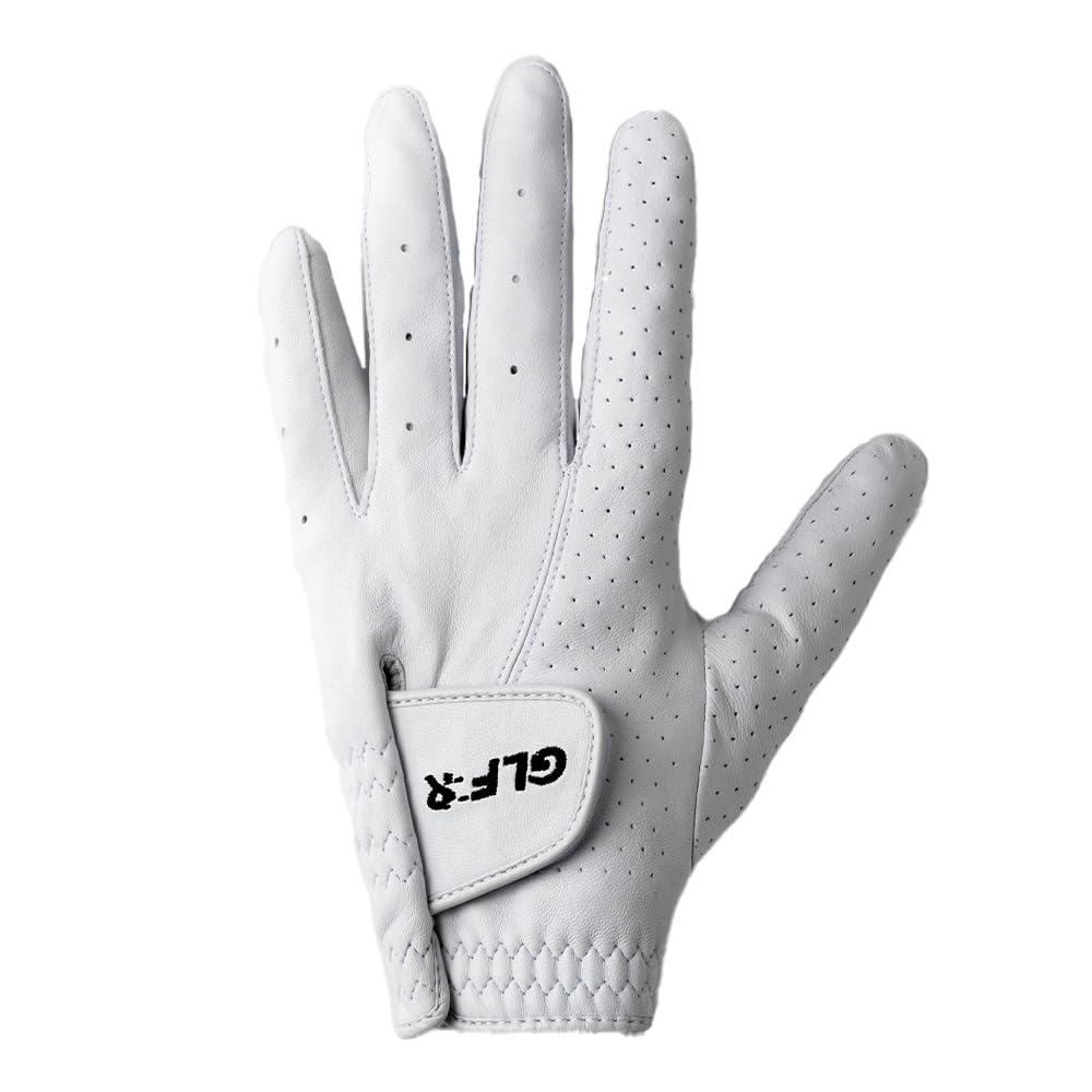 GLFR Premium Top 1% Cabretta Leather Golf Gloves, Silky Grip,