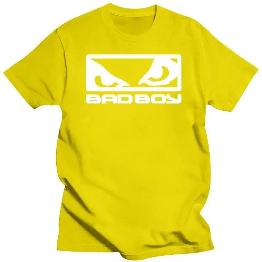 2024  Mens Clothing BadBoy Logo Black T-Shirt 100%  S-3XL T Shirt Summer Famous Clothing Adults Casual Tee Shirt