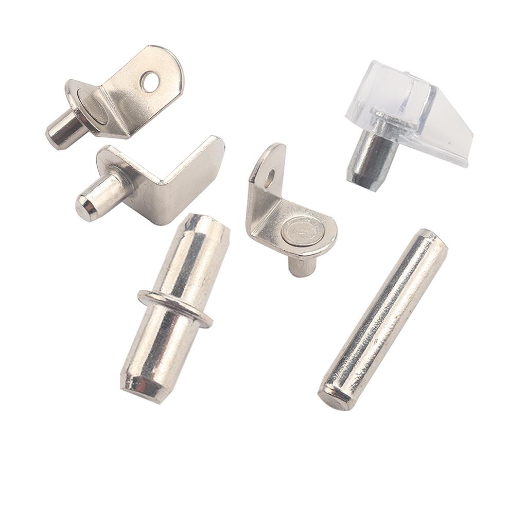 160 Pack Shelf Pins Kit 6 Styles Premium Material CNC Anti-rust Oxidation Resistance Pegs Fool-style Operation Clips Bracket
