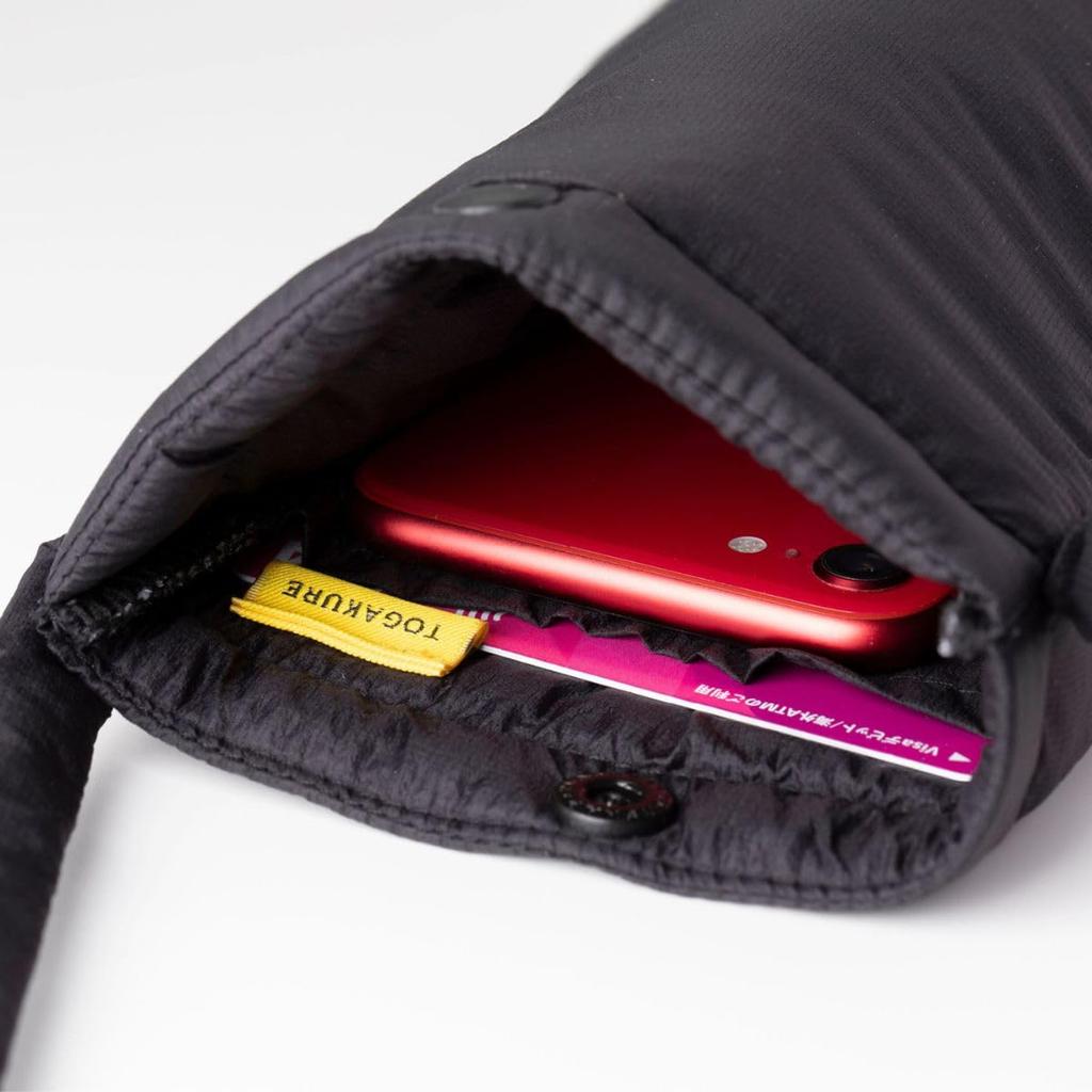 Togakure Marks Smartphone Shoulder Black Pouch,