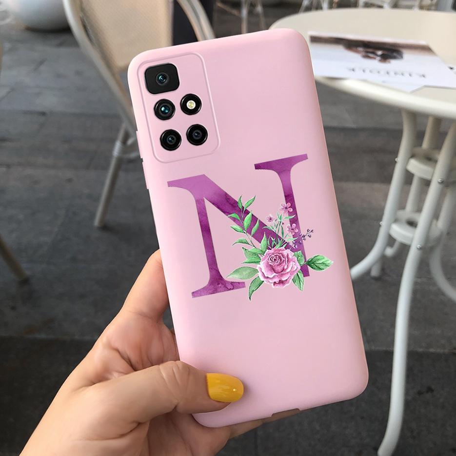 For Xiaomi Redmi 10 Case Simple Fashion Letters Cover 6.5'' Silicon Soft TPU Case For Xiaomi Redmi 10 Redmi10 Coque Funda Bumper